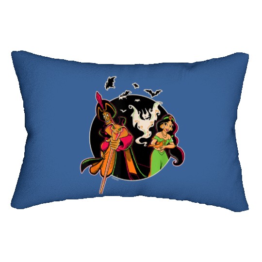 Disney Princess Jasmine and Jafar Aladdin Hallow Lumbar Pillows