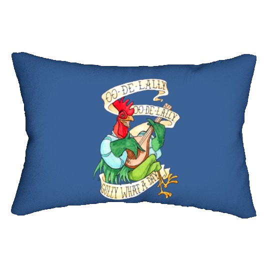 Disney Robin Hood Funny Alan A Dale Rooster OO De Lally Lumbar Pillows, Magic Kingdom WDW Lumbar Pillows