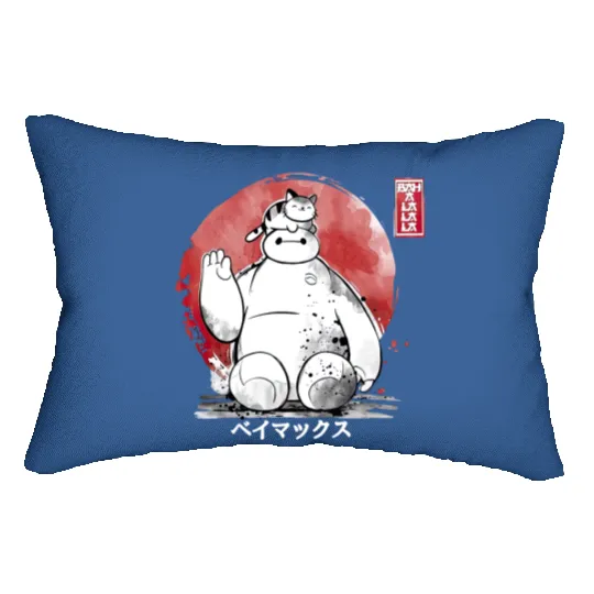 Lovely Bah A La La La Disney Baymax With Cat Lumbar Pillows, Baymax Disney Lumbar Pillows, Baymax With Cat Lumbar Pillows, Vintage Disney Lumbar Pillows, Disney Gifts