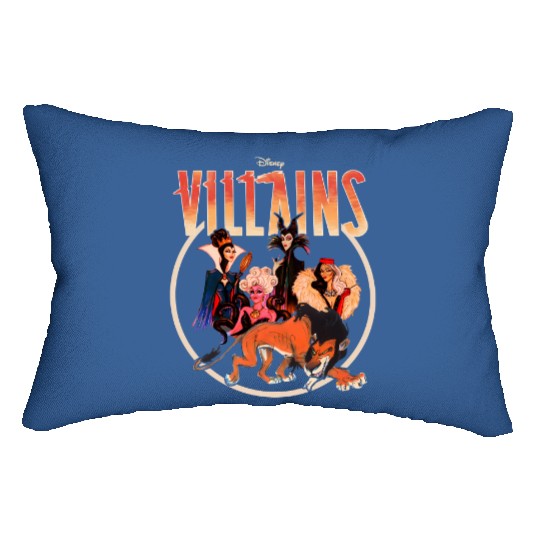 Retro Disney Villains Group Lumbar Pillows