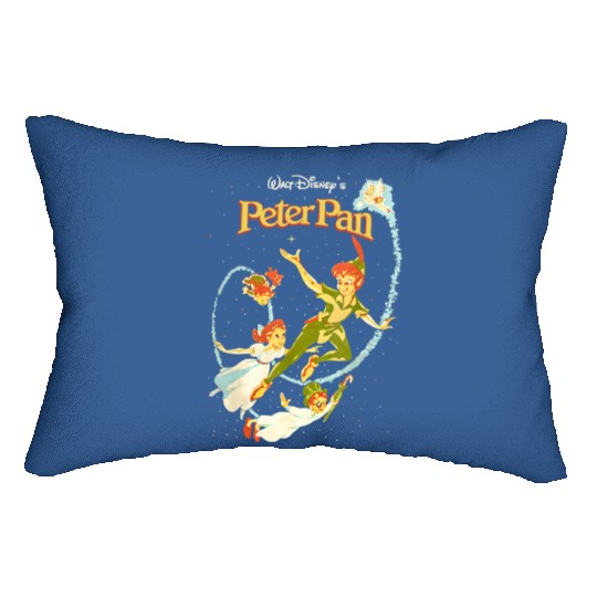 Disney Peter Pan Lumbar Pillows, Peter Pan Vintage Lumbar Pillows, Disneyland Vacation Lumbar Pillows