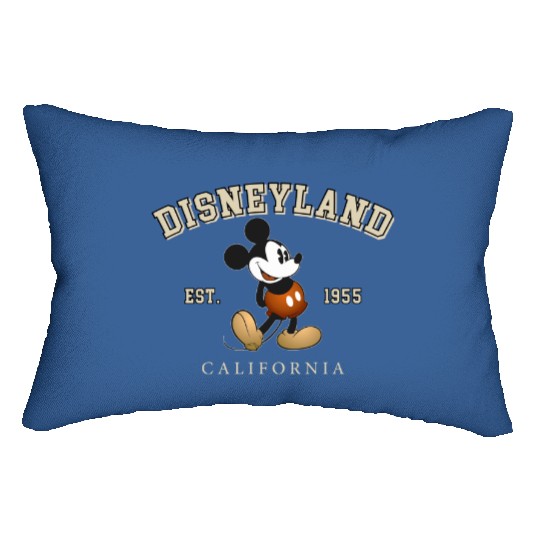 Discover Vintage Disneyland 1955 Lumbar Pillows, Mickey Mouse Lumbar Pillows
