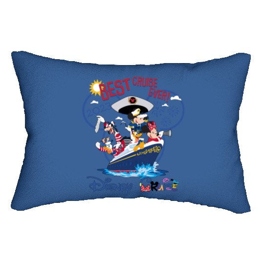 Disney Cruise Family Vacation 2023 Lumbar Pillows, Disney Cruise Group Lumbar Pillows