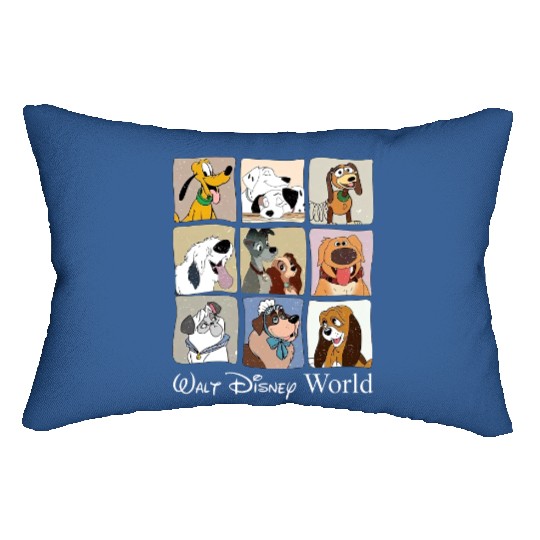Discover Retro Disney Dogs Lumbar Pillows