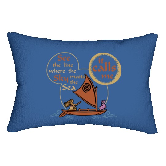 Mickey Mouse Moana Lumbar Pillows, Hei Hei and Pua Lumbar Pillows, Disney Family Matching Vacation Lumbar Pillows