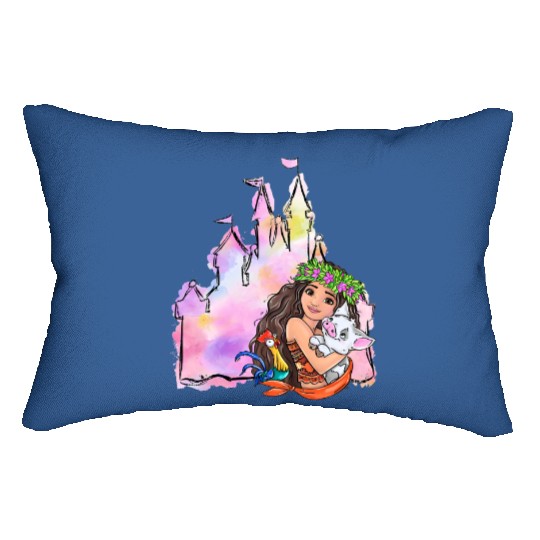 Princess Moana Lumbar Pillows, Moana Magic Kingdom Lumbar Pillows, Disney Lumbar Pillows, Disneyland Lumbar Pillows