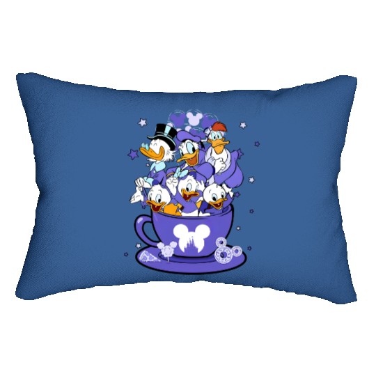 Disney DuckTales Group Tea Cup Balloon Lumbar Pillows, Disney 100 Years Of Wonder Lumbar Pillows