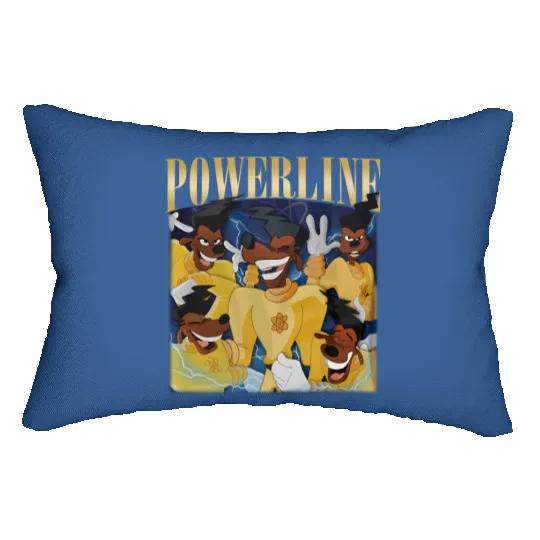 Vintage Disney Powerline Lumbar Pillows, Powerline Stand Out Tour, Powerline Goofy Movie