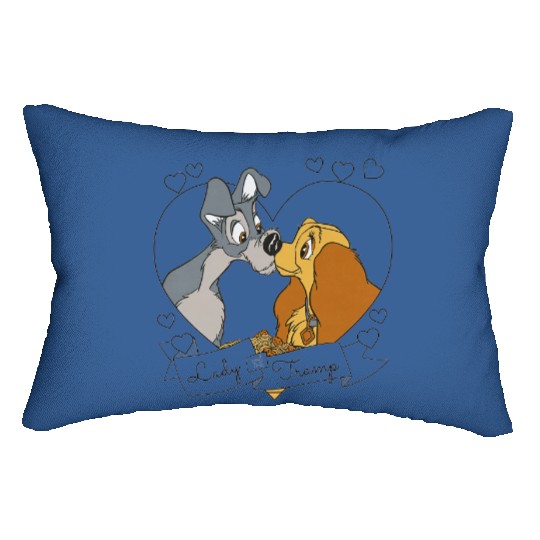 Disney Lady And The Tramp Lumbar Pillows, Disney Couple Lumbar Pillows
