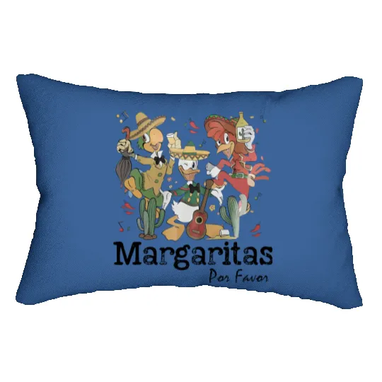 Vintage Disney Lumbar Pillows, Disney Margarita Lumbar Pillows, Disney Epcot