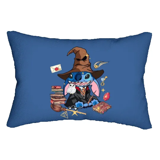 Stitch Witch Disney Trip Wizard Harry Potter Universal Studios Lumbar Pillows, Stitch Lover Gift