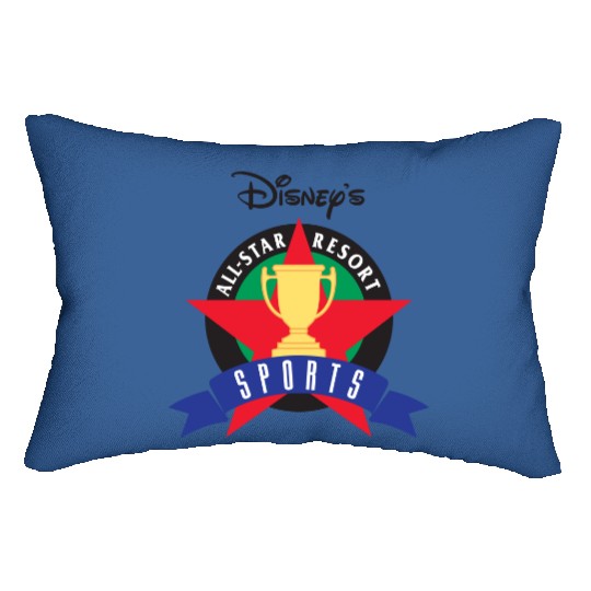 disneys all star resort sports Lumbar Pillows