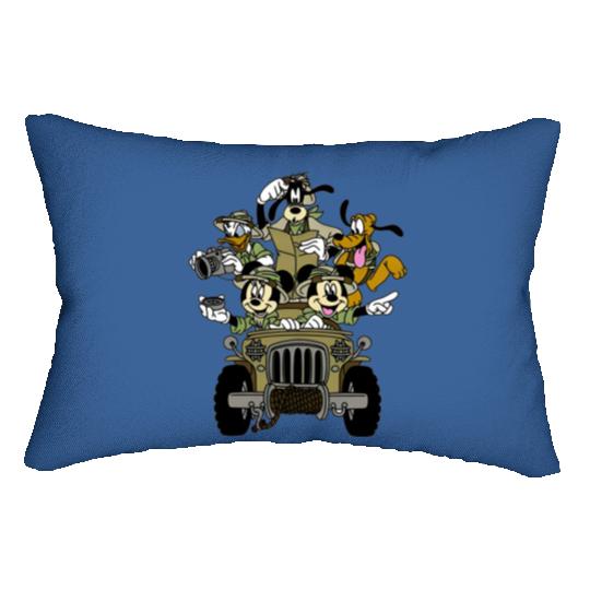 Mickey & Friends Animal Kingdom Safari Jeep Lumbar Pillows, Disney Lumbar Pillows