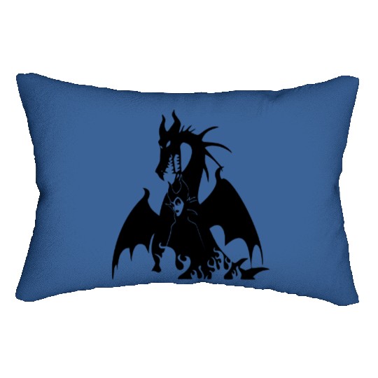 Disney Lumbar Pillows, Maleficent Dragon Lumbar Pillows, Disney vacation Lumbar Pillows