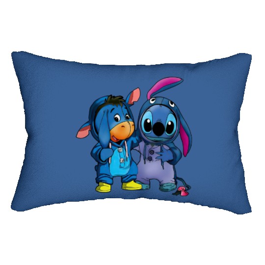 Disney Stitch and Eeyore Friends Matching Costume Lumbar Pillows