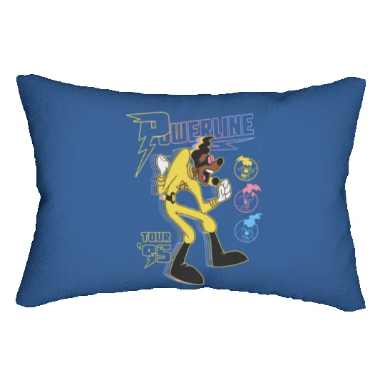 Goofy Movie Powerline Stand Out Tour '95 Double Sided Lumbar Pillows, Disneyland Goofy Powerline Lumbar Pillows