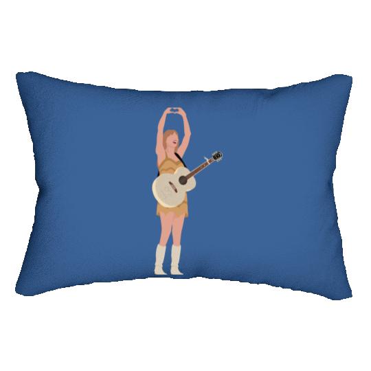 Eras Tour Fearless (Gold Fringe) Lumbar Pillows