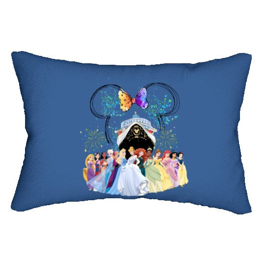 Disney Cruise Princess Lumbar Pillows, Disney Princess Lumbar Pillows, Disney Cruise Line 25th Anniversary Lumbar Pillows