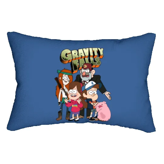 Gravity Falls Family Dynamics Lumbar Pillows, Disney Gravity Falls 90s Lumbar Pillows