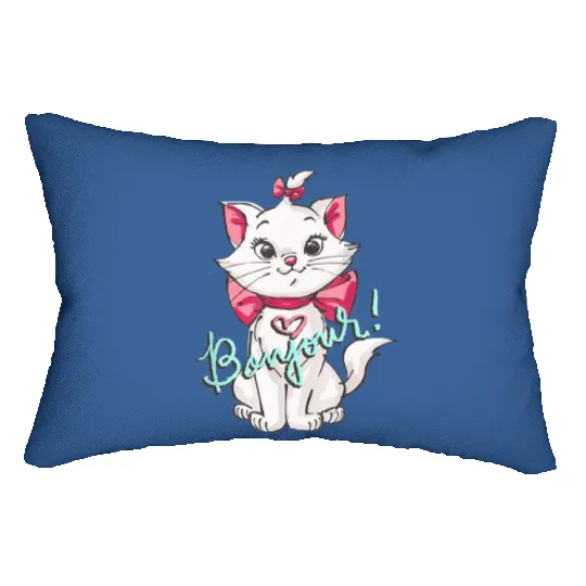 Lovely Cat - The Aristocats Lumbar Pillows, Aristocats Lumbar Pillows, Disneyland Lumbar Pillows
