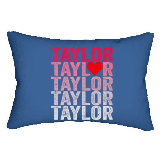 Discover Taylor personalized name i love Taylor t Lumbar Pillows