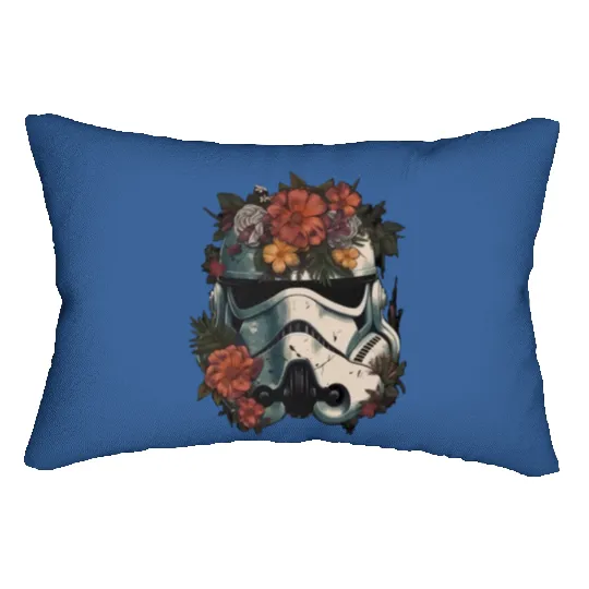 Stormtrooper Floral Flower Retro Lumbar Pillows Disneyland Summer Trip 2023 Lumbar Pillows