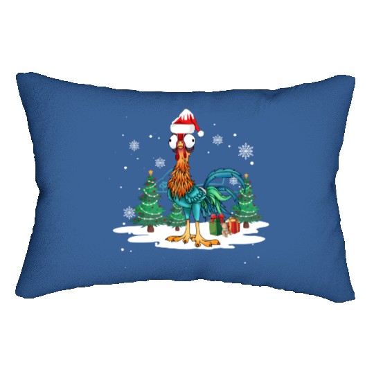 Hei Hei Moana Disney Christmas Lumbar Pillows, Funny Christmas Lumbar Pillows
