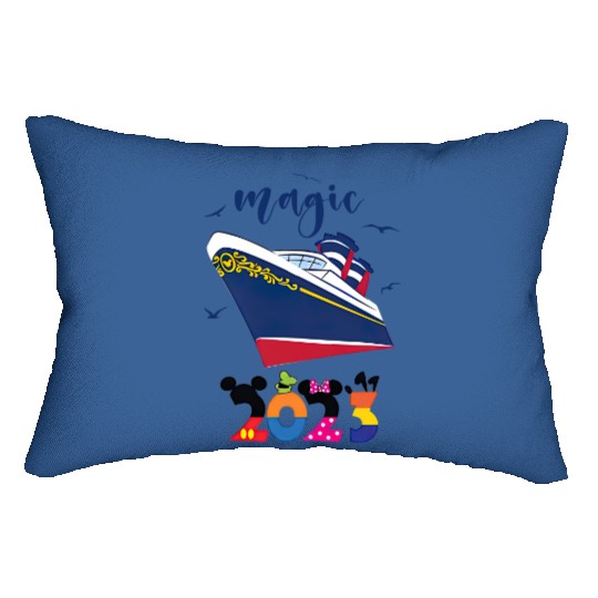 Disney Magic Cruise family Lumbar Pillows 2023, Cruise Lumbar Pillows, Disney cruise family Lumbar Pillows