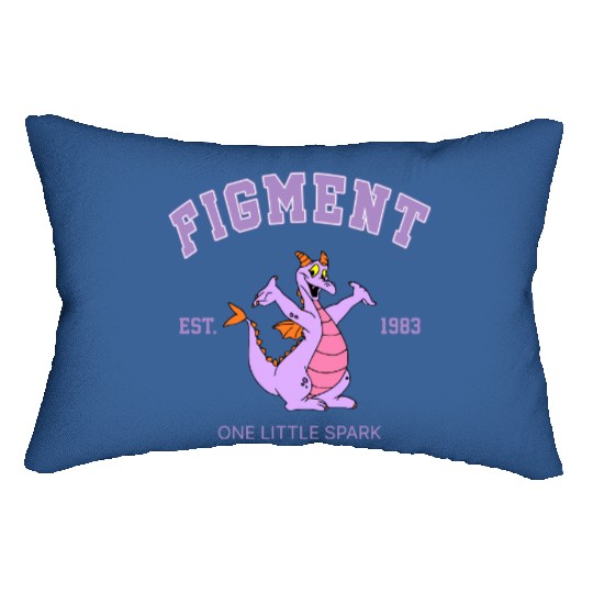Disney Figment Lumbar Pillows, Figment Est 1983 Lumbar Pillows, Figment Lumbar Pillows