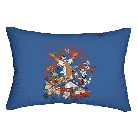 Disney Mickey & Friend Brer Rabbit Bear Fox Splash Mountain Retro Lumbar Pillows, Magic Kingdom Lumbar Pillows