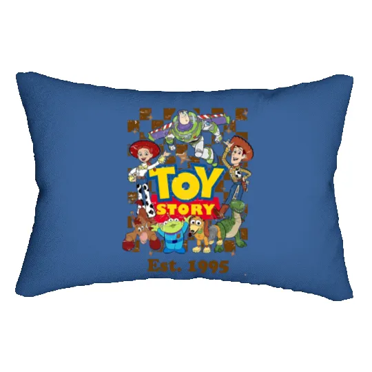 Vintage Disney Pixar Toy Story 1995 Characters Lumbar Pillows, Disneyworld Lumbar Pillows, Disneyland Lumbar Pillows