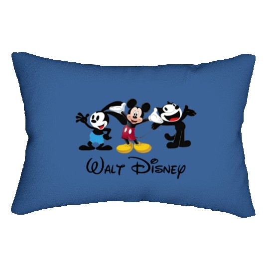 Julius the Cat Oswald the Lucky Rabbit Mickey Mouse Lumbar Pillows, Disney Trip Lumbar Pillows