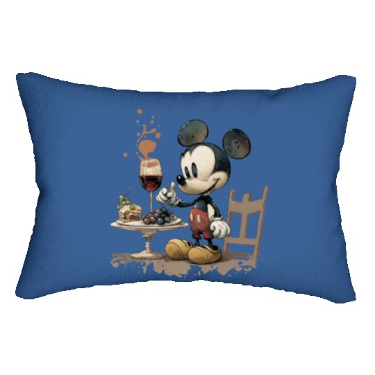 Disney Whiskey Lumbar Pillows, Mickey Mouse Drinking Lumbar Pillows