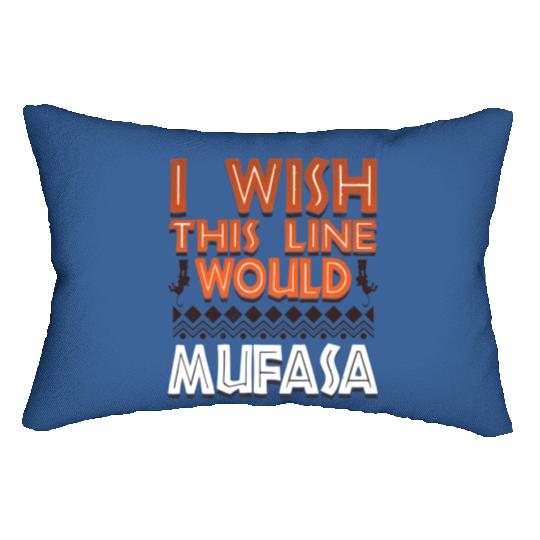 Disney Dad Parks Lumbar Pillows Animal Kingdom Wish This Line Would Mufasa Lumbar Pillows