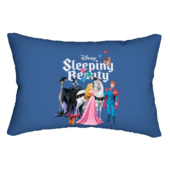 Vintage Sleeping Beauty Lumbar Pillows, Aurora Princess Lumbar Pillows, Disneyland Lumbar Pillows