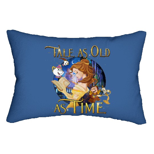 Disney Beauty & The Beast Belle Quotes Retro Lumbar Pillows