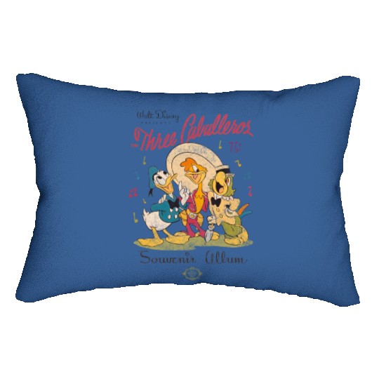 Disney Three Caballeros Mexico Lumbar Pillows, Donald Duck Jose Carioca Panchito Friends Lumbar Pillows