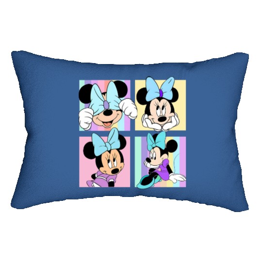 Retro Minnie Mouse Portrait Lumbar Pillows, Vintage Disney Lumbar Pillows