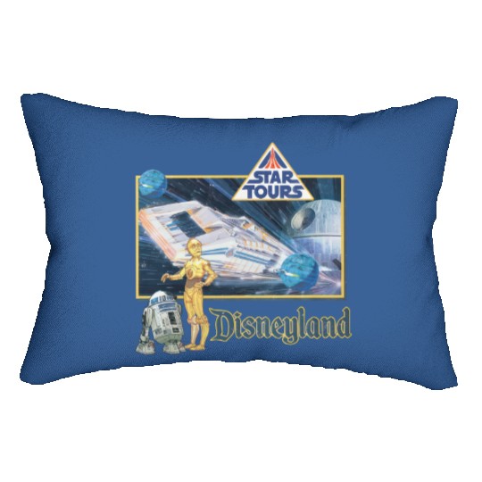 Retro Disneyland Star Tours Throwback Lumbar Pillows, Star Wars World Tour Lumbar Pillows, Disneyworld Star Wars Lumbar Pillows