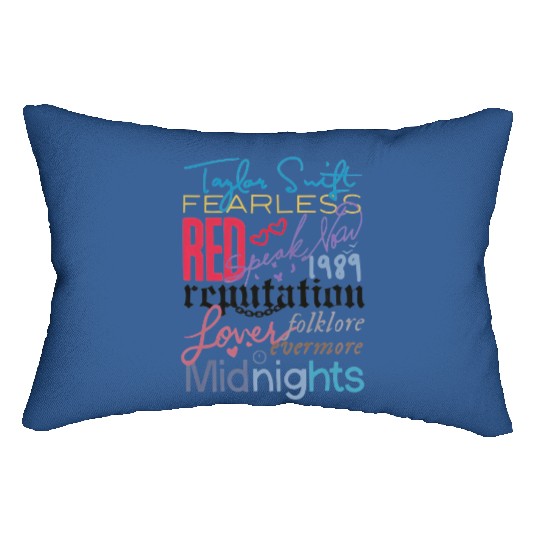 Discover Vintage Taylor The Eras Tour 2023 Lumbar Pillows, Taylor Album Logo 2023 Lumbar Pillows