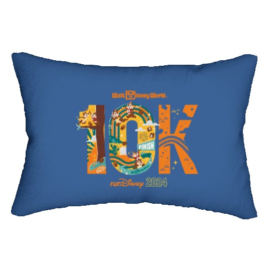 runDisney Chipmunks Chip And Dale 10K Running Lumbar Pillows, Disney Marathon Weekend 2024, Disney Running Lumbar Pillows