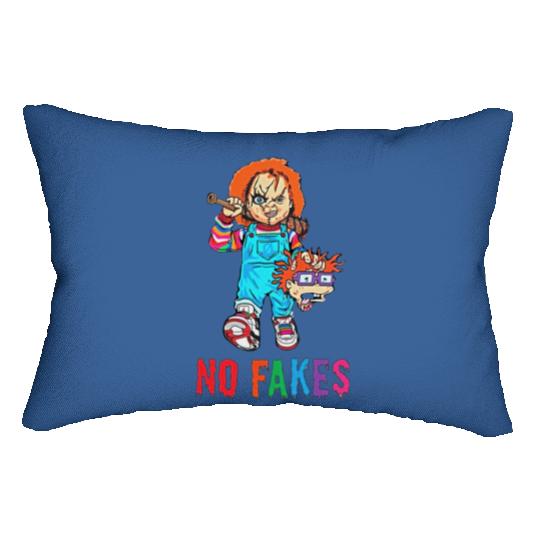 Chucky "No Fakes" adult Lumbar Pillows, Halloween Disney Lumbar Pillows