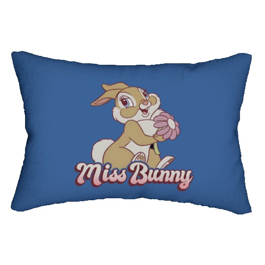 Disney Bambi Miss Bunny Floral Portrait Lumbar Pillows, Flower And Thumper Lumbar Pillows