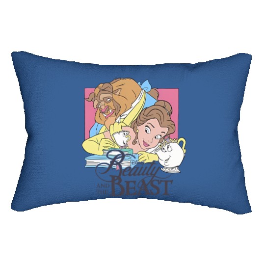 Retro Beauty and The Beast Lumbar Pillows, Disney Princess Lumbar Pillows, Belle Princess Lumbar Pillows, Disneyworld Lumbar Pillows, Disney Trip Lumbar Pillows, Disney Girl Lumbar Pillows
