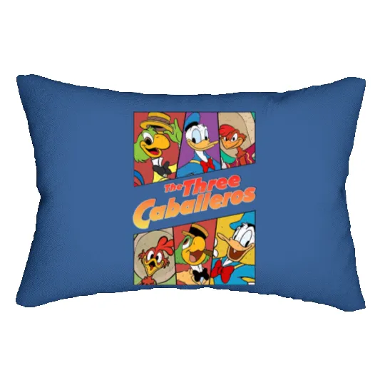 Disney The Three Caballeros All Characters Retro Lumbar Pillows, Animal Kingdom