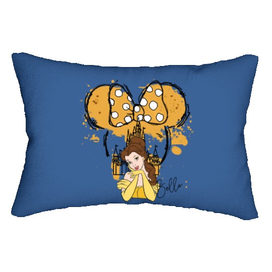 Princess Belle Lumbar Pillows, Castle Lumbar Pillows, Disney Princess Lumbar Pillows, Princess Castle Lumbar Pillows, Disney Trip Lumbar Pillows