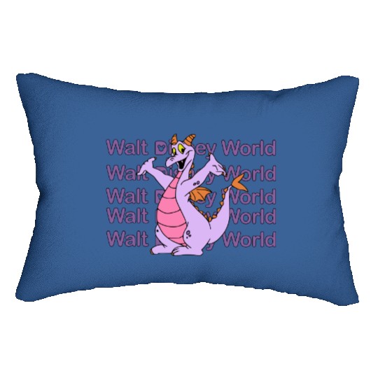 Figment Lumbar Pillows, Disney Epcot Lumbar Pillows, Purple Dragon Lumbar Pillows