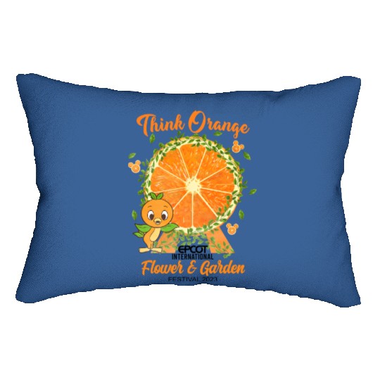Disney Epcot Orange Bird Lumbar Pillows, Disney Epcot International Flower and Garden Festival 2023 Lumbar Pillows