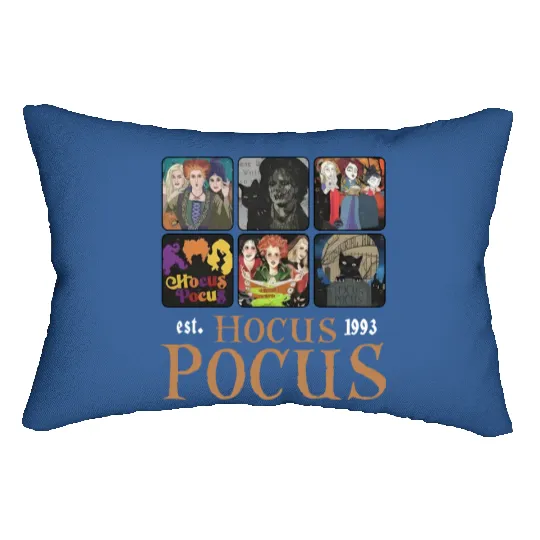 Disney Hocus Pocus Est 1993 Lumbar Pillows, Vintage Sanderson Sisters Lumbar Pillows, Halloween Witches Lumbar Pillows, Halloween Party Lumbar Pillows, Spooky Vibes