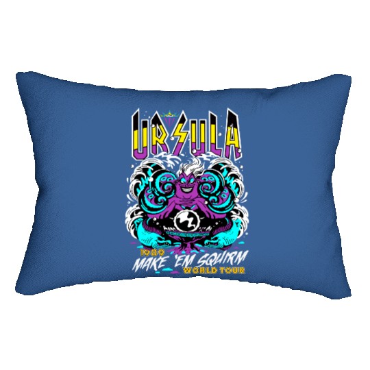 Disney Villains The Little Mermaid Ursula World Tour Band Retro Lumbar Pillows